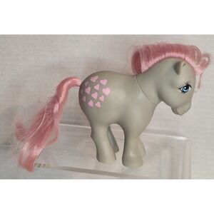 Vintage My Little Pony G1 Snuzzle Grey Pink Hearts Year 1 1982 Hasbro Earth Pony